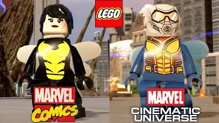 Lego Marvel Comics VS Lego MCU!!!