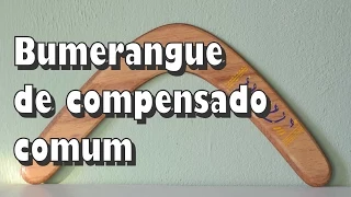 Eu Fazendo um Bumerangue de Compensado Comum