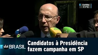 Três candidatos à Presidência fazem campanha em São Paulo | SBT Brasil (21/08/18)