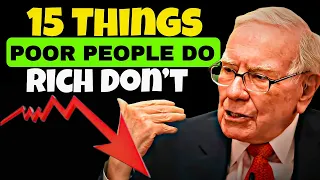 15 Things POOR People Waste Their MONEY On in 2024🤫! Warren Buffett Investment Strategy🔥