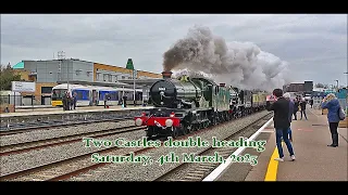 RD25968(vid).  5043 & 7029 at Oxford and Banbury.  4th March, 2023.