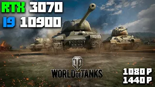 World of Tanks | Fps Test |1080p and 1440p | RTX 3070 | i9 10900