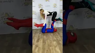 Peter Parker and Gwen Stacy doin spiredman gymnastics 🤸‍♀️ человек-паук в тик-токе