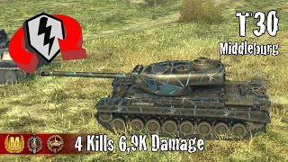 T30  |  4 Kills 6,9K Damage  |  WoT Blitz Replays