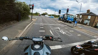 COUNTRY LANES TO CITY SCAPES, Pt.3. | YAMAHA MT-07 AKRAPOVIC + QUICKSHIFTER [4K]