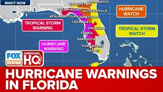 Storm Surge, Hurricane Warnings Issued For Portions Of Florida, Mandatory Evacuations Underway