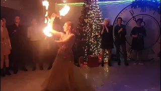 Bellydance with fire восточные танцы с огнем