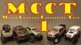 MCCT 1: Axial SCX24 Deadbolt, Chevrolet, Betty, Jeep Wrangler and Jeep Gladiator