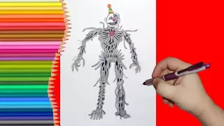 How to draw Ennard, FNaF, Как нарисовать Эннарда, ФНаФ