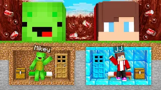 Coca Cola Flood vs Mikey and JJ BUNKERS in Minecraft (Maizen)