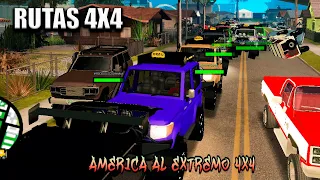 RUTAS 4X4 CON CAMIONETAS EN MTA GTA SAN ANDREAS