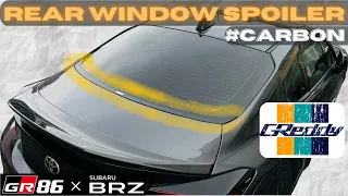 [GR86·BRZ] Rear Window Spoiler Installation (GReddy)