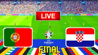 PORTUGAL vs CROATIA || Final UEFA Euro 2024 || Full Match All Goals - Live Football Match || PES 21