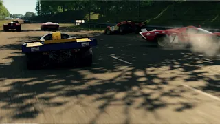Le Mans Crash on the Monza Oval in the Ferrari 512M