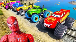 GTA V SPIDER-MAN 2, FIVE NIGHTS AT FREDDY'S, POPPY PLAYTIME CHAPTER 3 Join in Epic New Stunt Racing