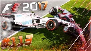 F1 2017 КАРЬЕРА #113 - СЕРЬЕЗНАЯ АВАРИЯ И НЕПОНЯТНЫЙ ТЕМП