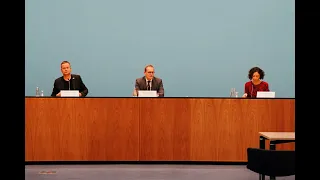 Pressekonferenz nach der Sondersitzung des Berliner Senats am 29. Oktober 2020