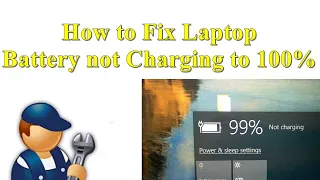 How to Fix Laptop Battery not Charging to 100% | Laptop Battery Stuck at Certain Percentage