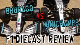 BBurago VS Minichamps Mercedes W10 - F1 Diecast Review