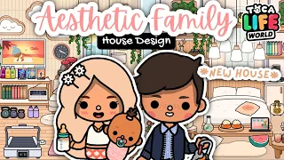 AESTHETIC FAMILY HOUSE DESIGN!! 🤩🔑💖🏠 | Update Toca Life World