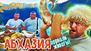 АБХАЗИЯ Угарная поездка "ШВЕДСКОЙ СЕМЕЙКИ" 🔥 Абхазское застолье 🔥 Гагра Рица Стеклянный мост устоял!