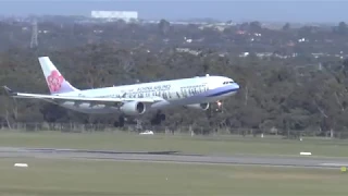 100 km per hour wild winds! Amazing Landings Melbourne Airport