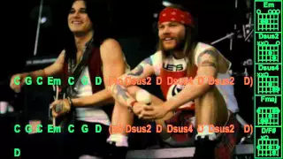 Guns N Roses - Patience - Instrumental - Chords & Lyrics