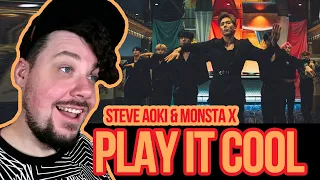 Mikey Reacts to Steve Aoki & Monsta X - Play It Cool (Official Video)