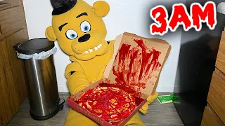 DO NOT ORDER FREDDY FAZBEAR PIZZA AT 3 AM!! ( FNAF IS REAL!! )