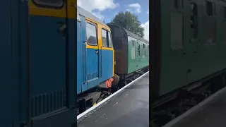 Class 47579 James Nightall GC arriving at Ropley Hampshire. #watercressline #class47 #train