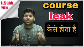 Telegram कोर्स लीक पर क्या कहा अभिनय सर ने || By Abhinay Sir ||