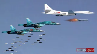 Massive fire!! Russian TU-160 • SU-34 Supersonic-Bomber• Destroy Target