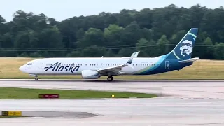 Alaska Airlines Boeing 737-900(ER) [N237AK] taking off from RDU Airport