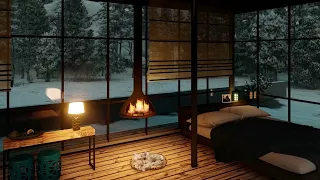 고양이 수면실/아늑한 오두막 분위기/벽난로 소리/Cozy Ambience/Nature Sounds/Asmr