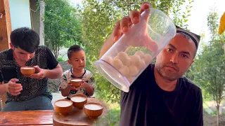 A cool drink for a hot summer | Uzbek refreshing drink ayran how to cook | YasharBek