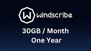 Windscribe VPN (30GB/Month) Free Code - For a Year