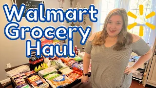 WALMART GROCERY HAUL with prices and meal plan 🛒