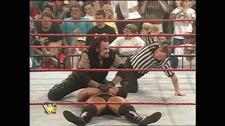 WWF Champ Undertaker beats Sycho Sid Clean on Raw. Farooq & the Nation jump both! 1997