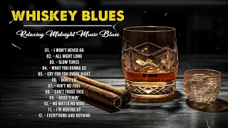 Whiskey Blues - Tranquil Electric Guitar Tunes for Nighttime | Night Blues Background