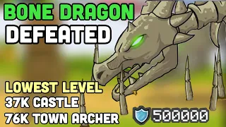 GROW CASTLE KILLING BONE DRAGON GUIDE | Lowest Level Kill! [성키우기]