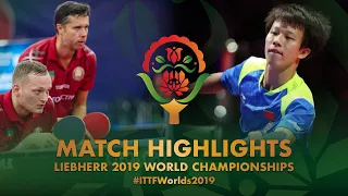 Lin Gaoyuan/Liang Jingkun vs Vladimir Samsonov/Pavel P. | 2019 World Championships Highlights (R32)