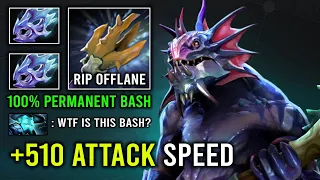 WTF +510 Attack Speed Permanent Bash Sea Monster Hit Like a Truck Slardar NEW Offlane Guide Dota 2