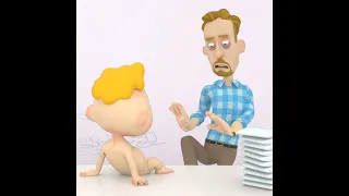 Baby diaper needs changing (part2) | How to change a diaper? | Cartoons for parents
