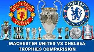Manchester United vs Chelsea | Trophies Comparison | Trophies Won | Football Flash #footballflash