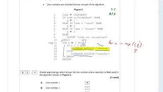 AQA 8525 GCSE Computer Science Specimen Paper 1 Walkthrough