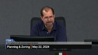 Planning & Zoning Meeting - 5/22/2024