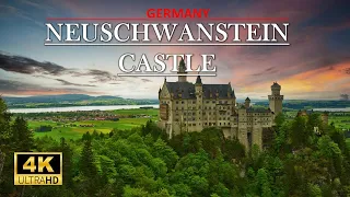 NEUSCHWANSTEIN CASTLE 🏰 Germany Bavaria 🇩🇪 , The Most Popular Castle in Europe, Amazing 4K 60 FPS