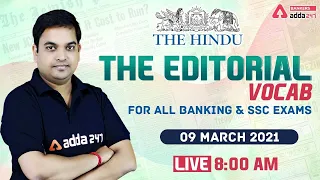 The Hindu Editorial Analysis #248 | The Hindu Vocabulary for Banking & SSC Exams | 09 March 2021