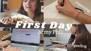 First day as a PhD student - PhD vlog 1