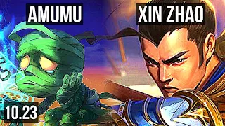 AMUMU vs XIN ZHAO (JUNGLE) | Rank 1 Amumu, 14/1/11, Legendary | KR Challenger | v10.23